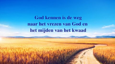 God kennen is de weg naar het vrezen van God en het mijden van het kwaad