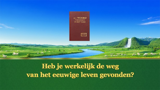 Heb je werkelijk de weg van het eeuwige leven gevonden?